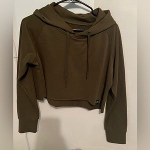 Curves N Combatboots Cropped workout hoodie